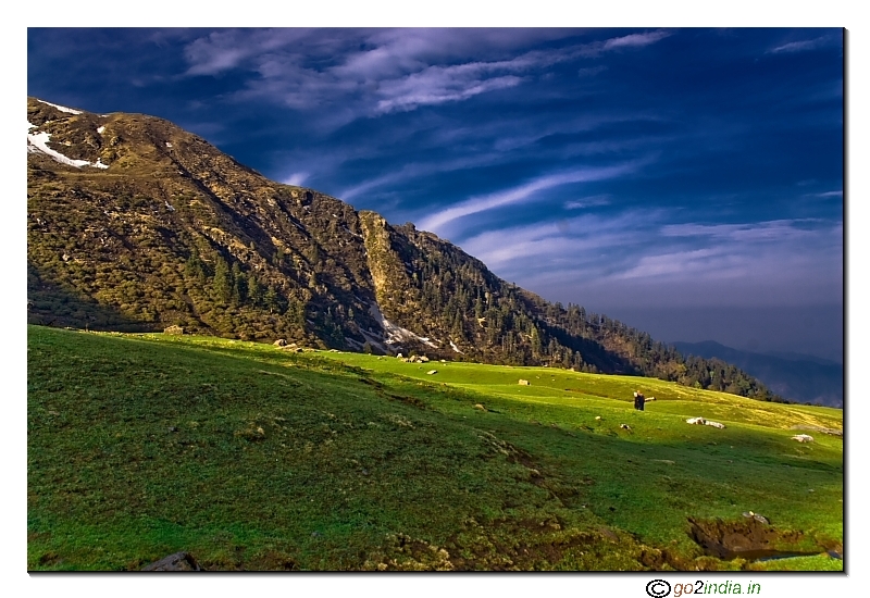 More light after rain near Kedarkantha trekking