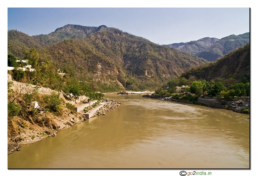 Ganga flowing from Rishikesh towards Haridwar