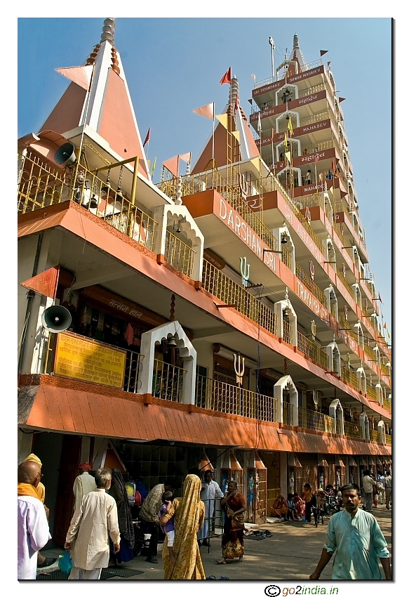 Temples Ashrams by the side of Ganga at Rishikesh 