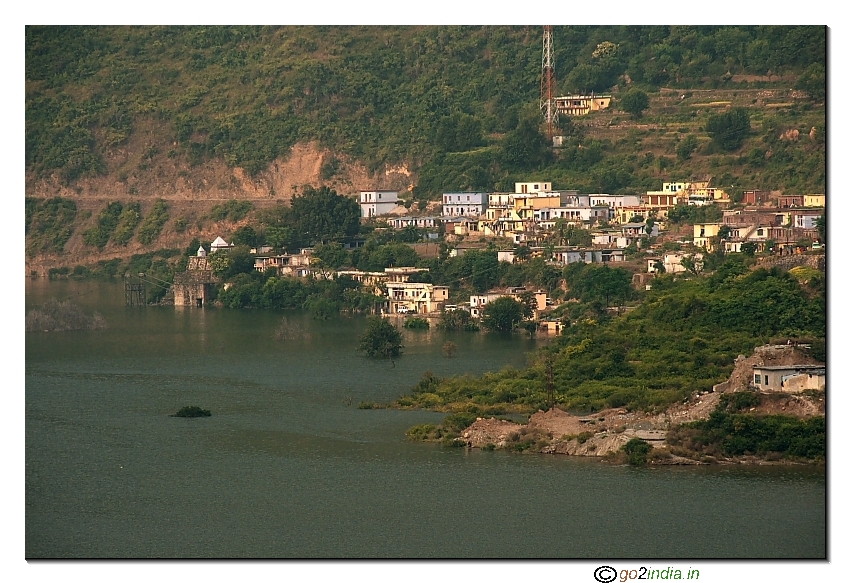 Raising water level due to Teheri Dam 