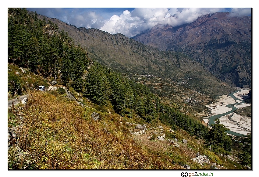 View of river on the way to Gangotri 