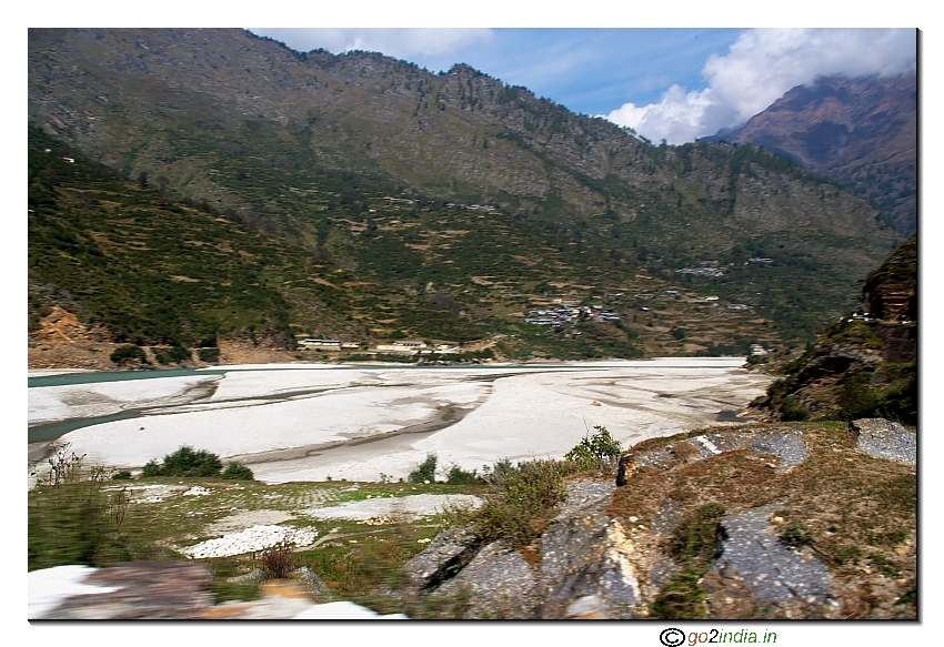 ON the way to Gangotri  by the side of river