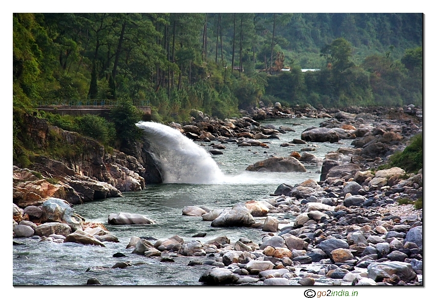 Water discharge to river to Bhagirathi near Uttarkashi 