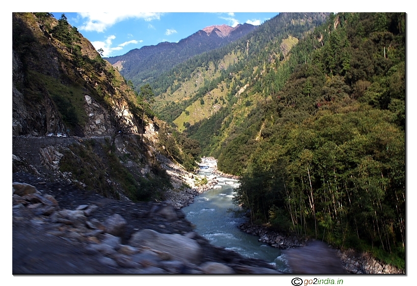 Small river at Himalayan valleys