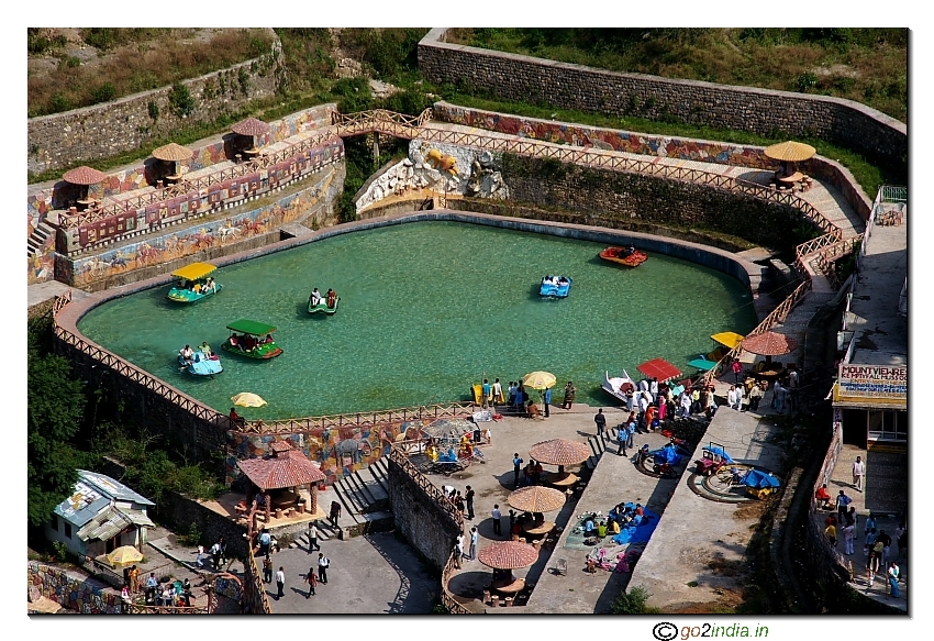 Boating at children Park near Kempty water fall at Mussoori