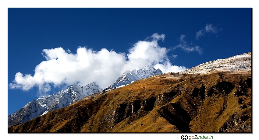 Hills around Badrinath temple