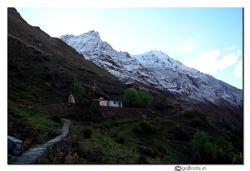 Hills around Badrinath Dham in Uttarakhand