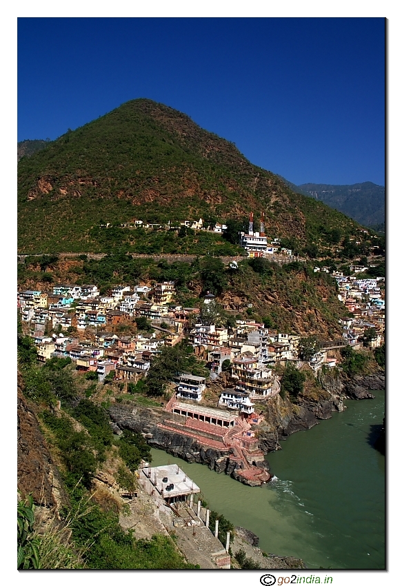 Alaknanda and Bhagirathi confluence at Devprayag