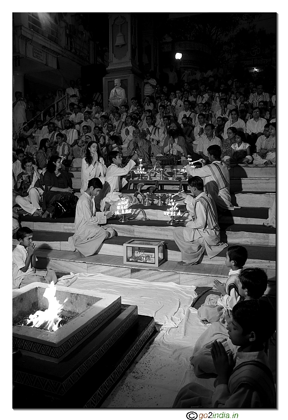 Puja of River Ganga at Rishikesh