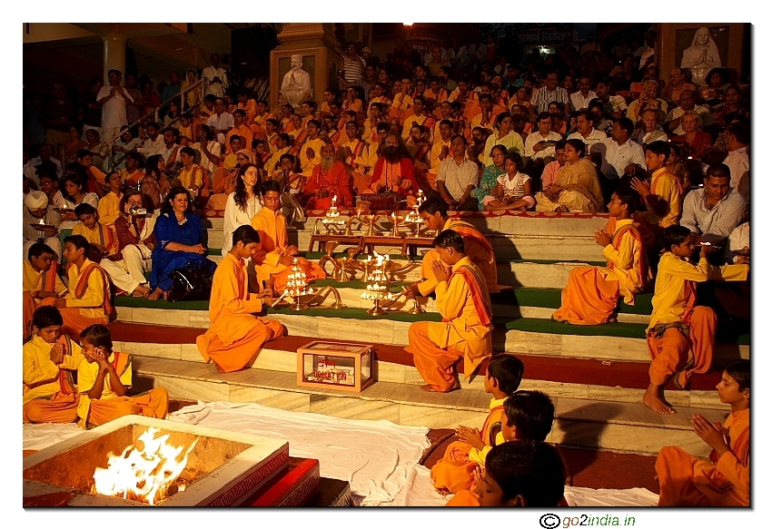 Puja of River Ganga at Rishikesh