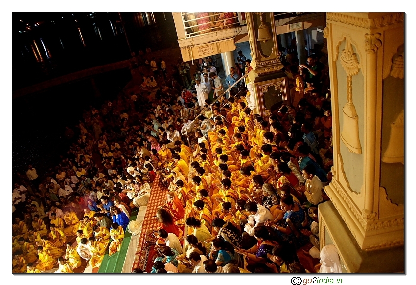 Arathi of Ganga river at Rishikesh