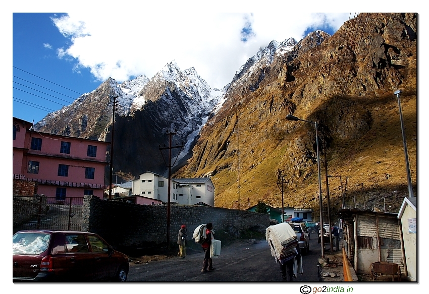 Badrinath Dham town temple area