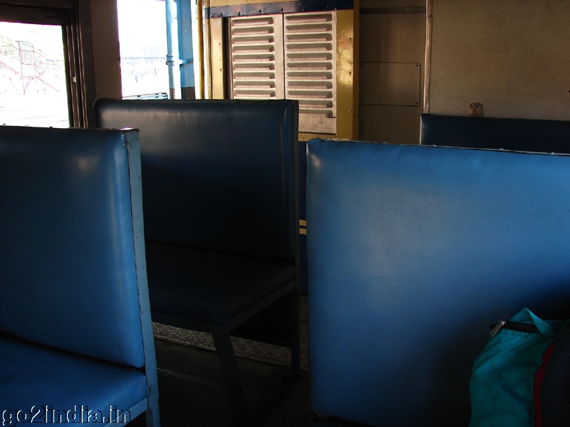 Inside the train- second class