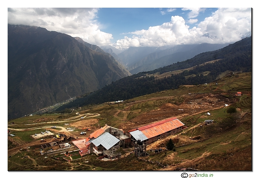 Auli resort on the slope
