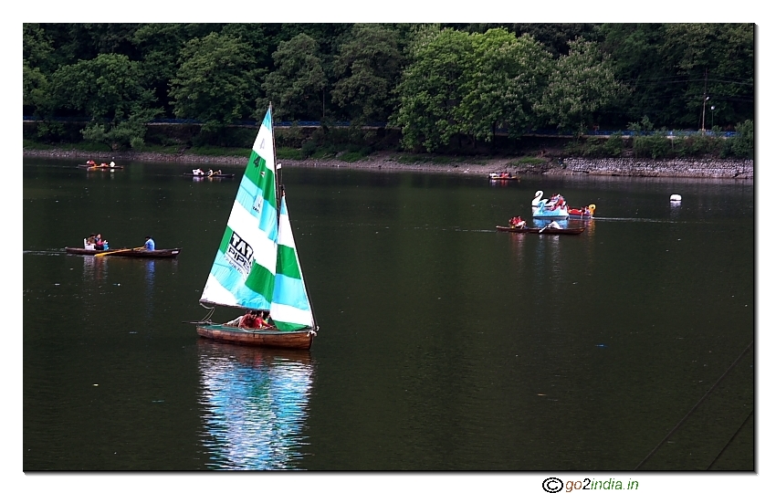 Yacht in Naini Lake