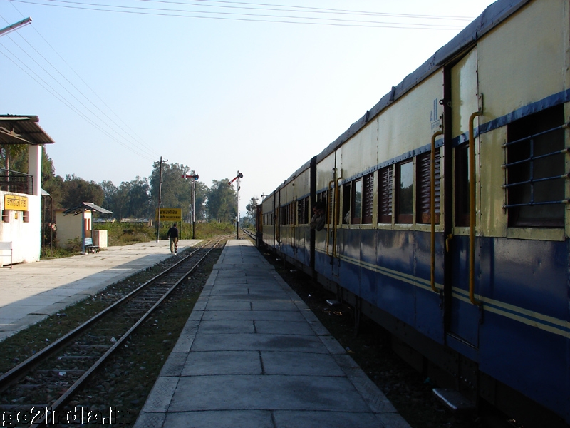 The train at a station