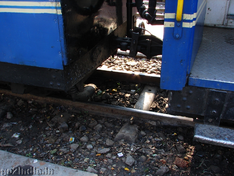 Meter gauge track of toy train