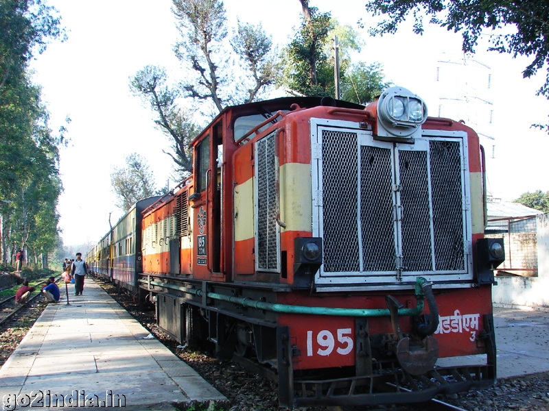 Engine of incoming train