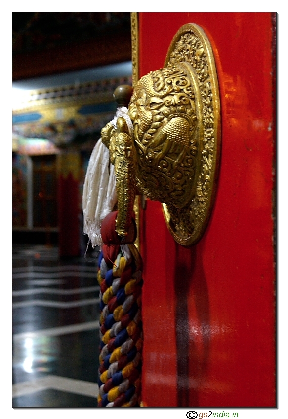 Door handle at Buddhist monestary