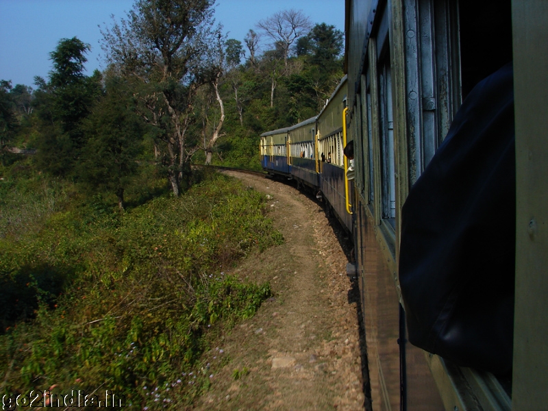 Back side of the train