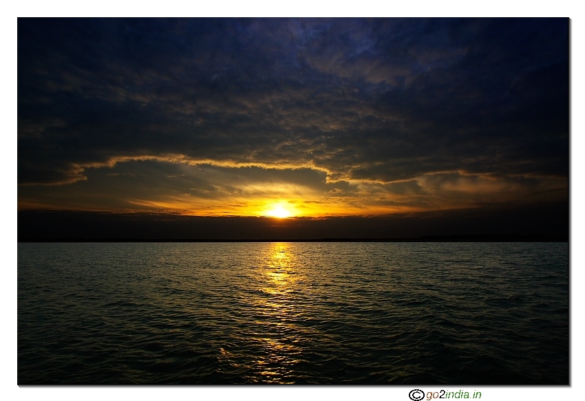 Sunrise on Godavari river 