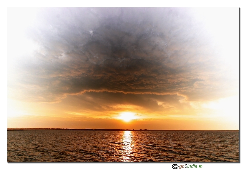 Sunrise on Godavari river 