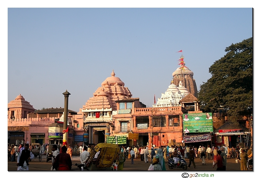 Main entrance of Puri Sri Jagannath temple during morning hours