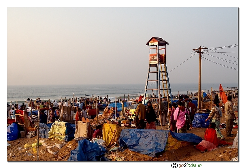Puri swargadwar beach area