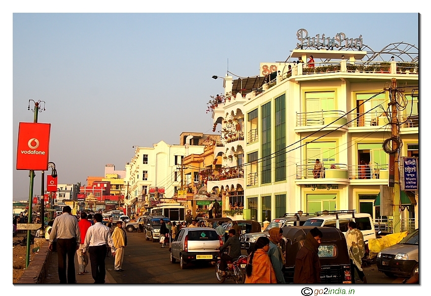 Beach road at Puri