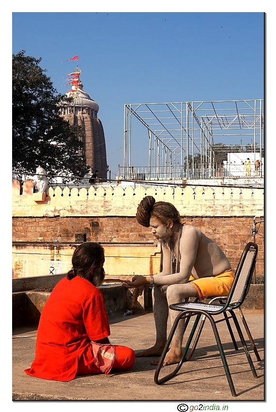 Sadhu near Puri temple