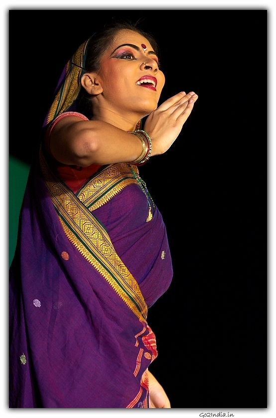 expression from a Kuchipudi dancer
