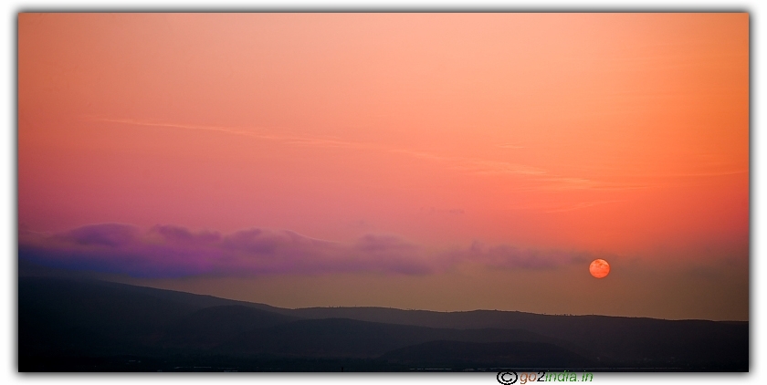 Sun rise in Gangavaram beach Visakhapatnam