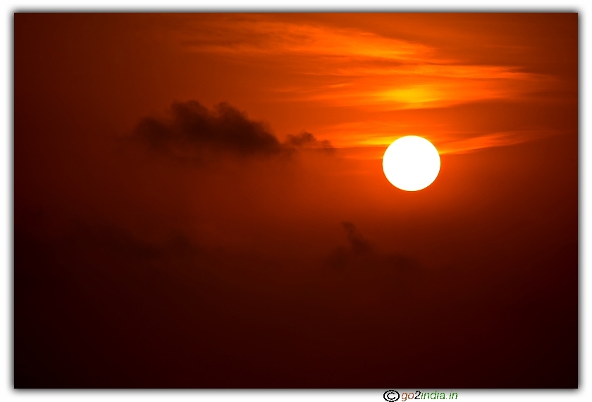 Sun rise taken with Canon 5D using Canon EF 100-400 IS USM lens
