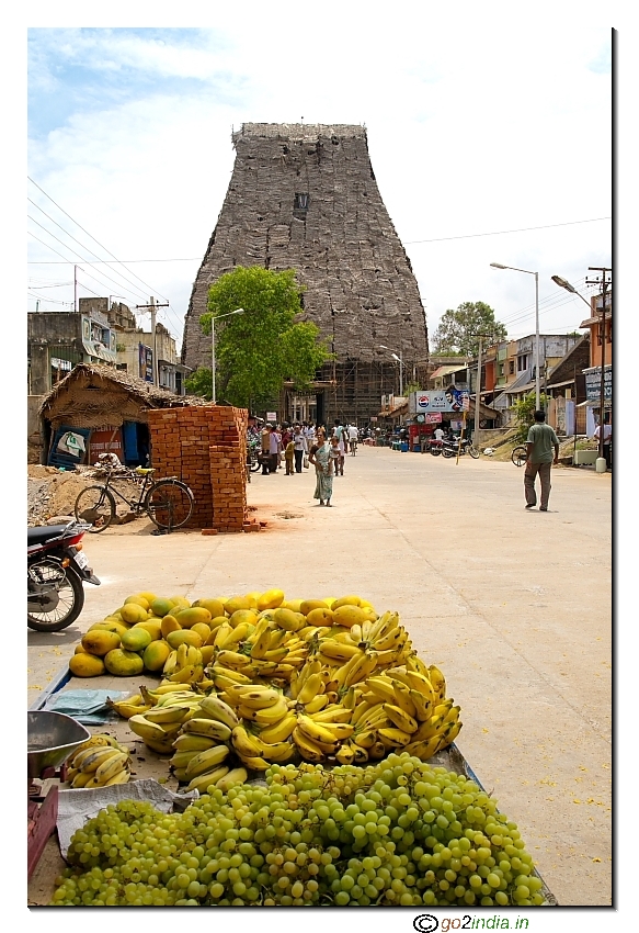 Main entrance from a distance of Sri Varadaraja Perumla temple