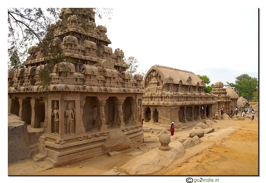 Mahabalipuram Rathas in stone