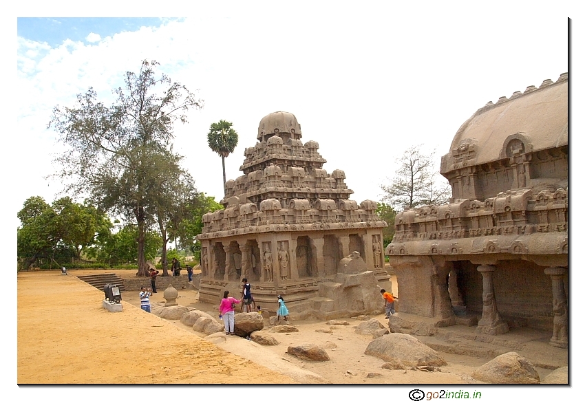 Stone carved Monolithic structures of Mahabalipuram 
