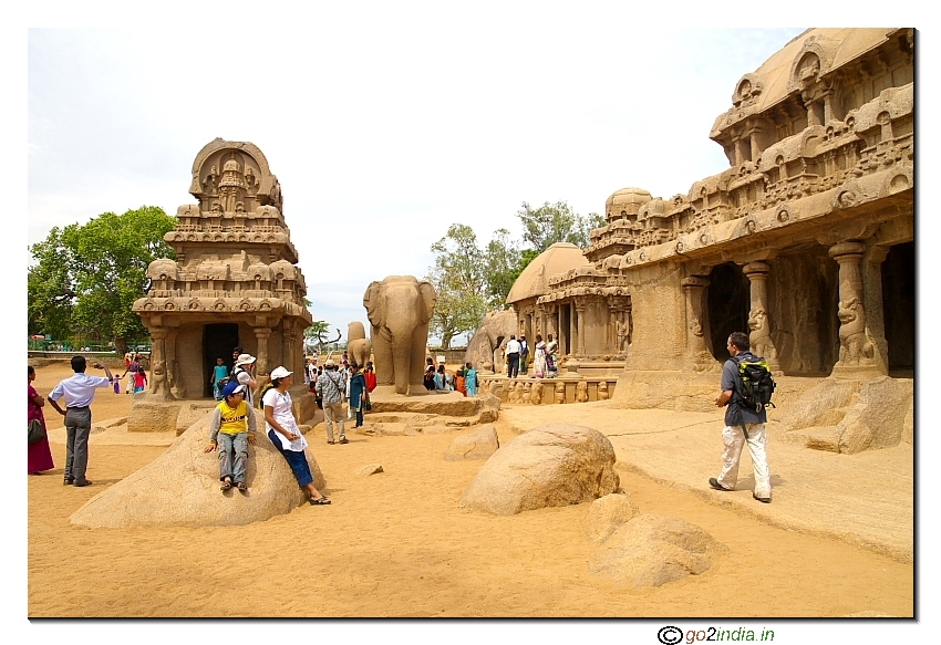 Mammalapuram Five Rathas near Chennai