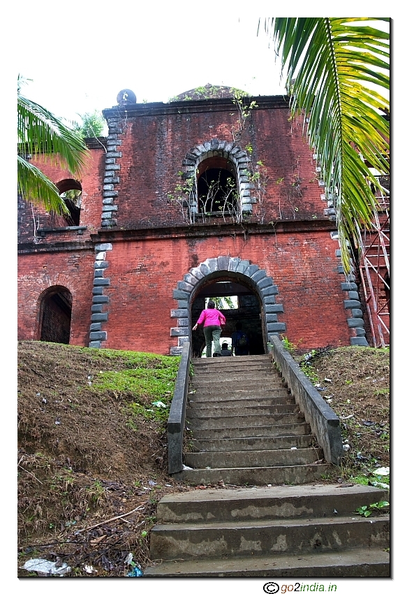 Steps at Women jail in Viper Island