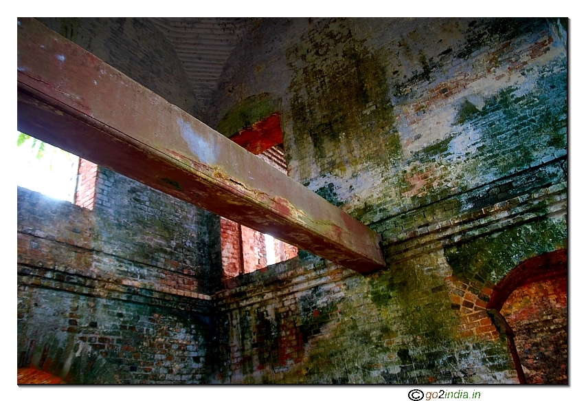 Wooden beam inside Jail for Women at Viper Island