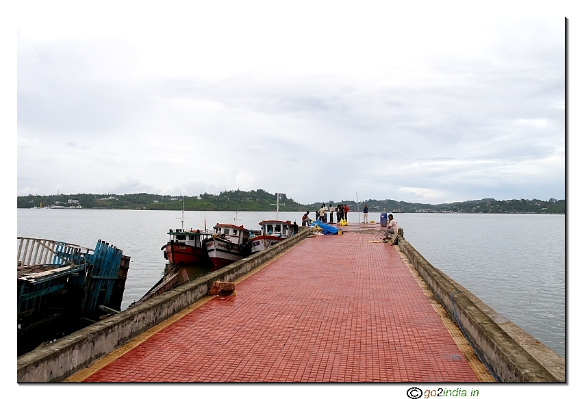 Jetty at Viper Island in Andaman