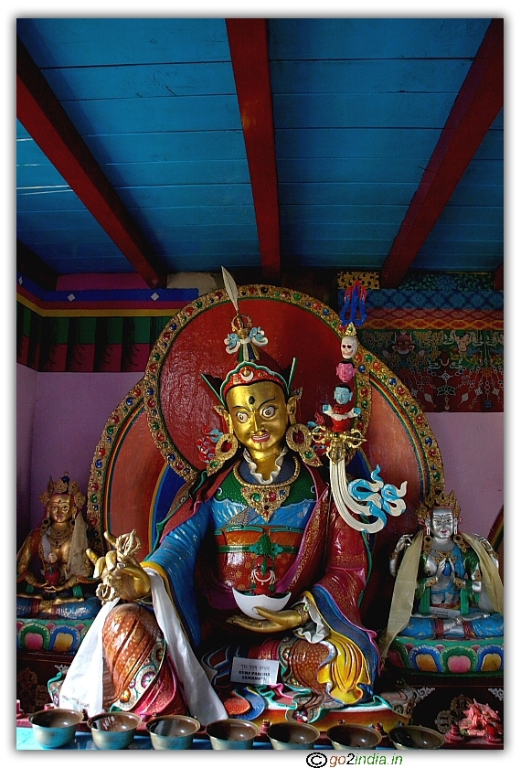 Statue of Guru Padma Sambhava at Manali Buddhist Monastery