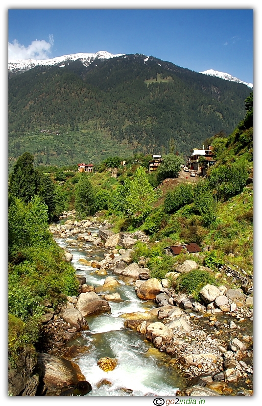 Landscape of Manali on the way to Solang valley