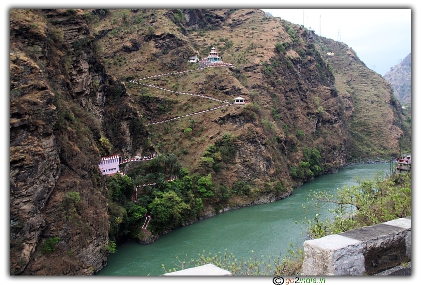 A temple on the valley beside Beas river near Bhuntar