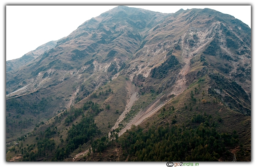 Hills beside Beas river