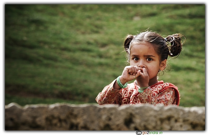 strange look of a kid