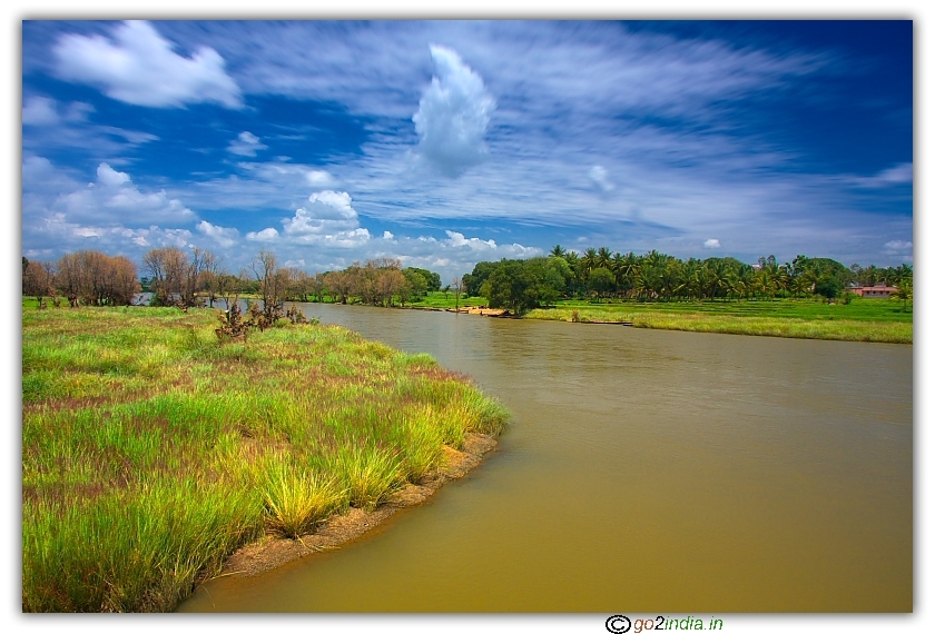 Kabini river in Mysore district South Karnataka 