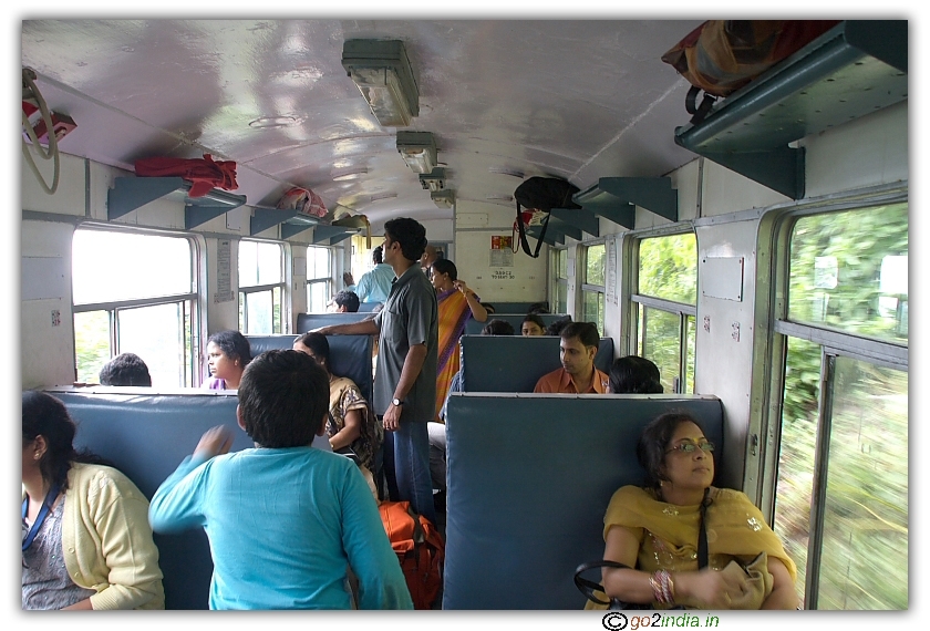 Sitting arrangement inside Himalayan Queen