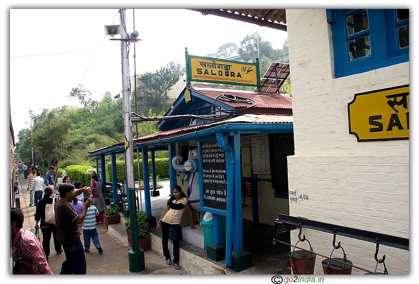 Tourist enjoying at a station on Himalayan Queen