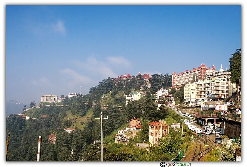 Shimla town from a distance 