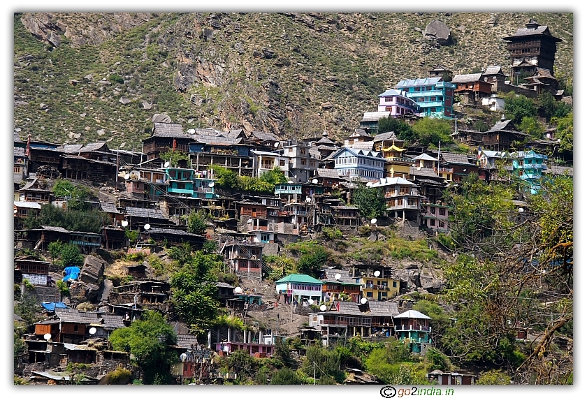 Houses at Sangla village 